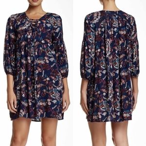 Ro&De Navy floral and paisley boho dress size Med